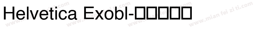 Helvetica Exobl字体转换